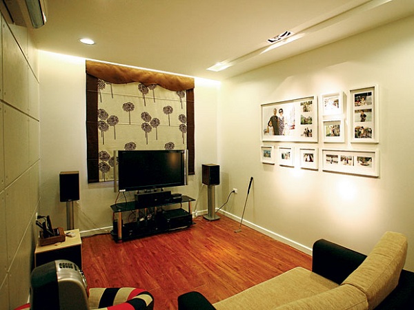 cách bố trí dàn loa karaoke trong gia đình